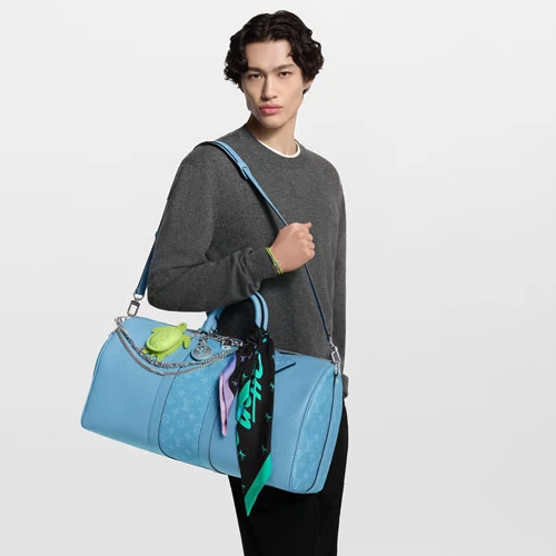 keepall bandouliere 50 blue m14122 5 keepall bandouliere 50 blue m14122 5