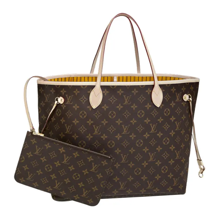 2014 new monogram neverfull gm yellow with pochette m40992 1