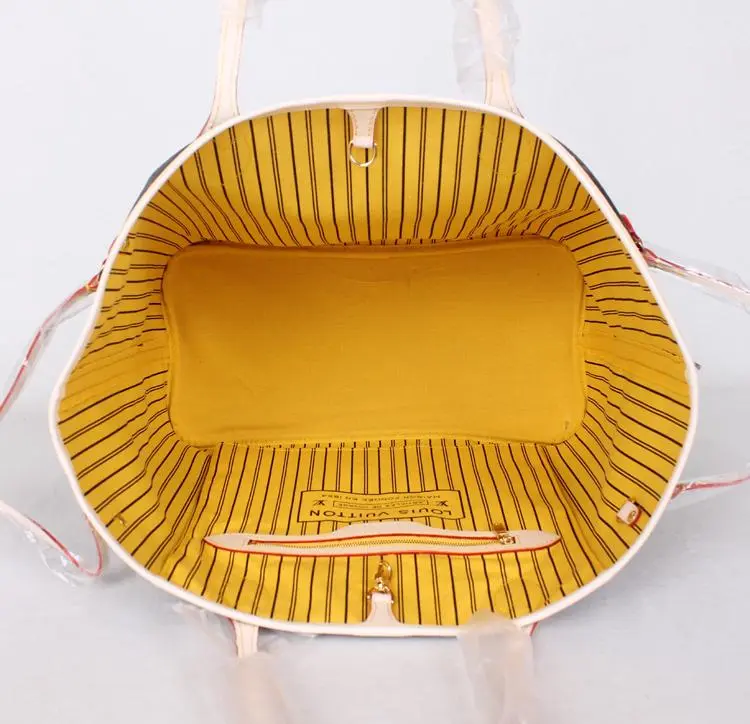 2014 new monogram neverfull gm yellow with pochette m40992 3