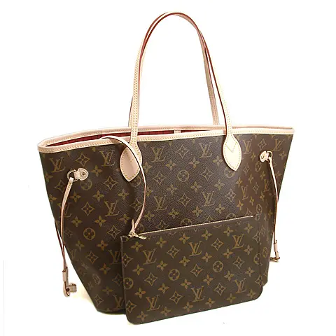 2014 new monogram neverfull mm red with pochette m40996 2