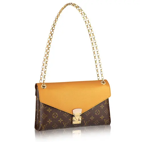 2014 pallas chain aurore shoulder bag yellow m41246 1