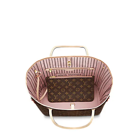 2015 monogram neverfull mm with pochette rose ballerine m50366 2 2015 monogram neverfull mm with pochette rose ballerine m50366 2