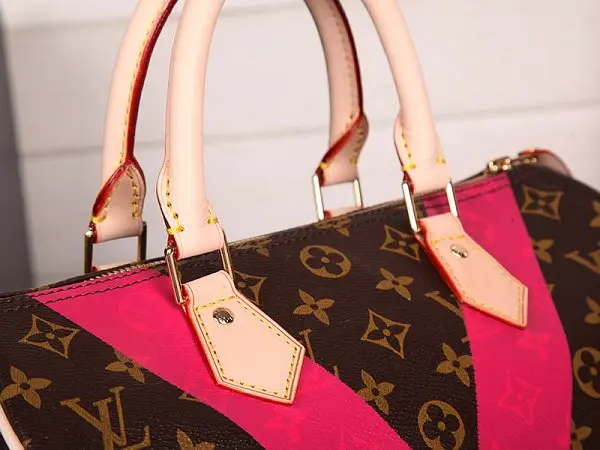 2015 summer monogram v speedy 30 handbag pink m41533 3