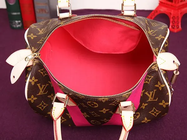 2015 summer monogram v speedy 30 handbag pink m41533 6