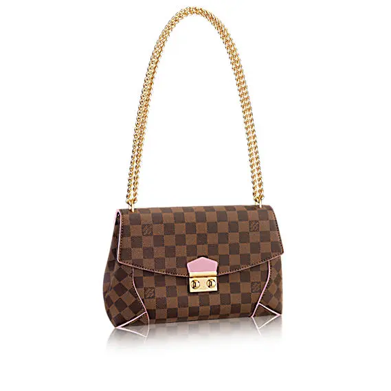 2016 damier canvas caissa clutch rose ballerine n41597 1 2016 damier canvas caissa clutch rose ballerine n41597 1