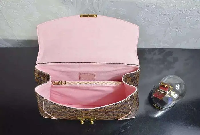 2016 damier canvas caissa clutch rose ballerine n41597 7 2016 damier canvas caissa clutch rose ballerine n41597 7