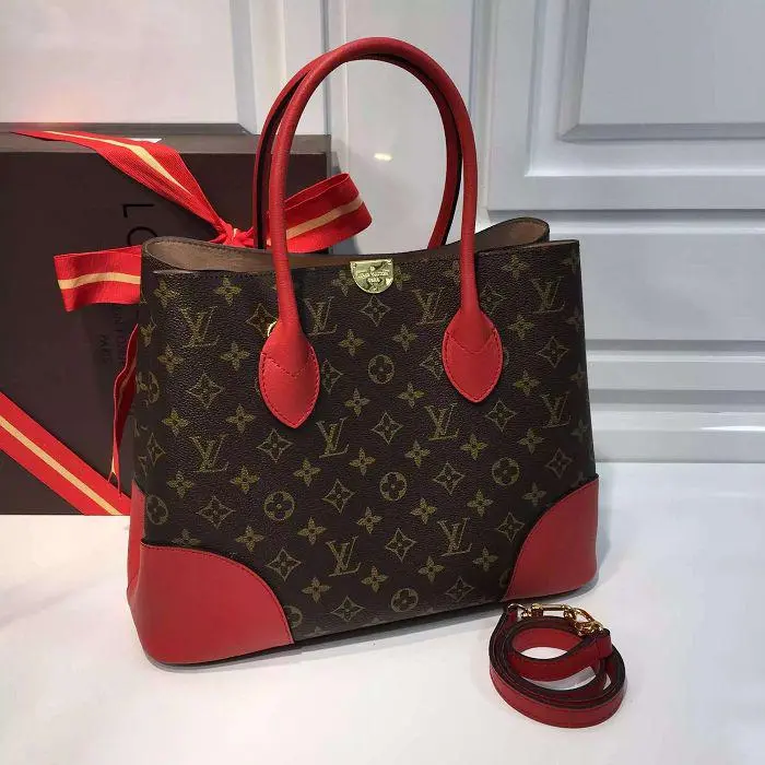 2016 premium monogram canvas flandrin handbag cherry m41596 2