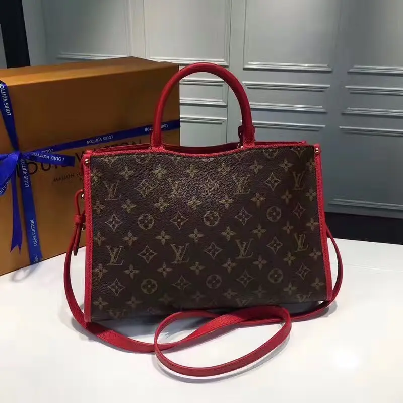 2017 premium monogram canvas popincourt bag red m43433 5 2017 premium monogram canvas popincourt bag red m43433 5