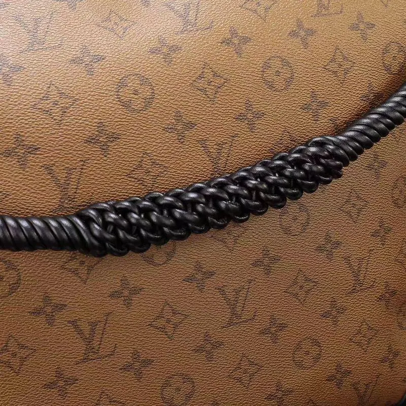 2017 premium monogram canvas triangle softy handbag brown m44130 1 6