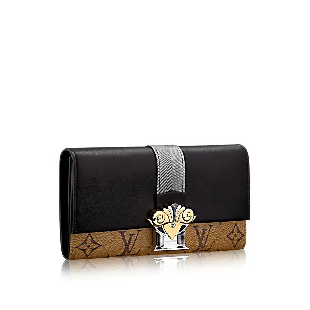 2017 premium monogram reverse canvas sarah wallet m64488 1