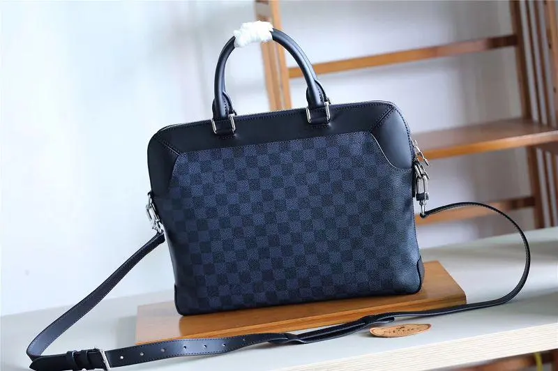 2018 men oliver briefcase damier cobalt canvas n51199 3