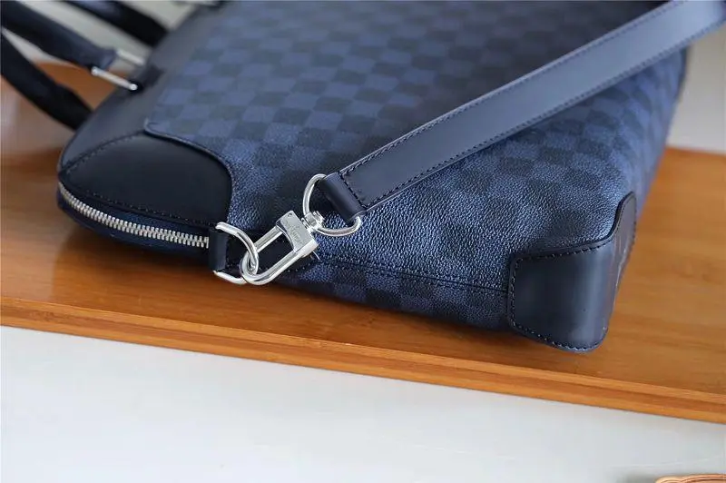2018 men oliver briefcase damier cobalt canvas n51199 4
