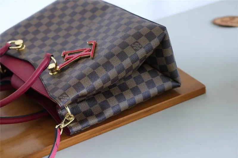 2018 premium damier ebene canvas lv riverside lie de vin n40052 5