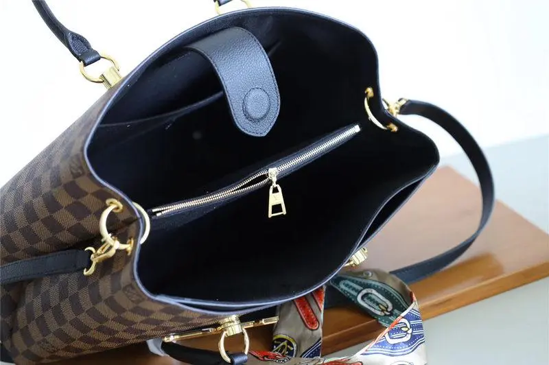 2018 premium damier ebene canvas lv riverside noir n40050 10