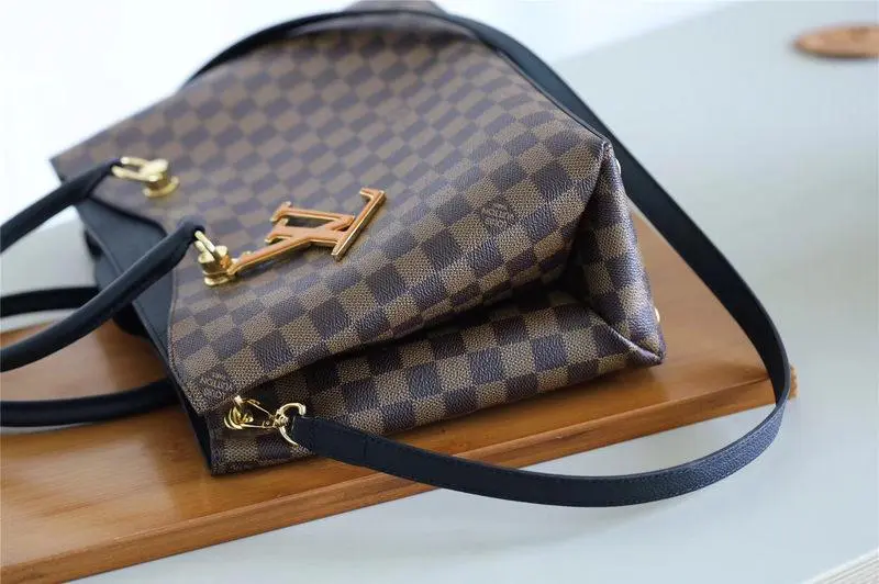 2018 premium damier ebene canvas lv riverside noir n40050 5