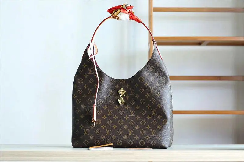 2018 premium flower monogram hobo handbag beige m43546 6 2018 premium flower monogram hobo handbag beige m43546 6
