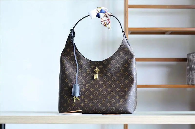 2018 premium flower monogram hobo handbag black m43545 3 2018 premium flower monogram hobo handbag black m43545 3