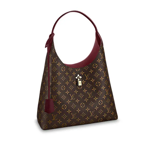 2018 premium flower monogram hobo handbag winered m43547 1 2018 premium flower monogram hobo handbag winered m43547 1