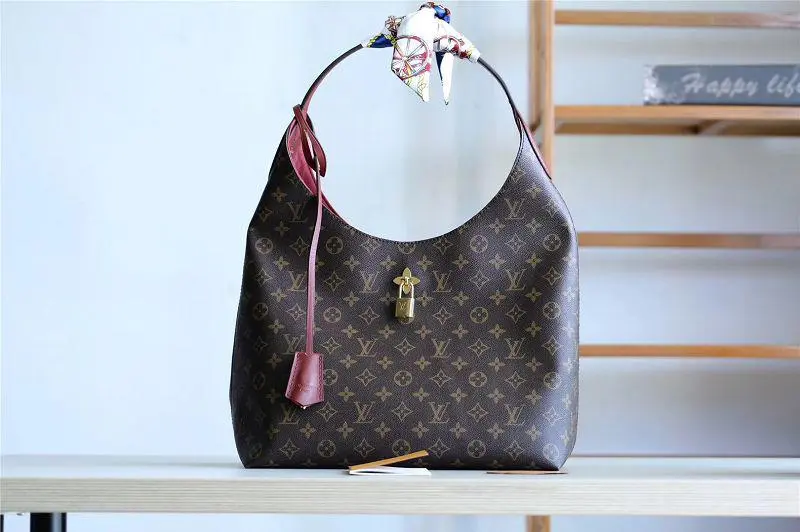 2018 premium flower monogram hobo handbag winered m43547 2 2018 premium flower monogram hobo handbag winered m43547 2