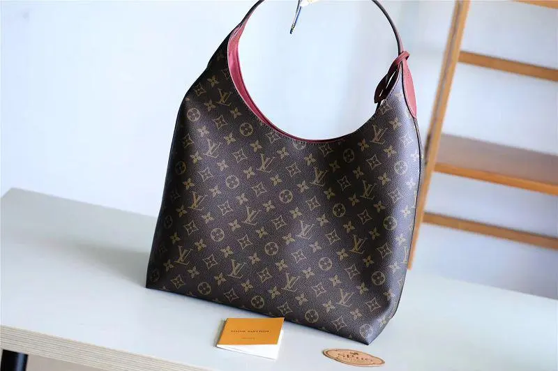 2018 premium flower monogram hobo handbag winered m43547 4 2018 premium flower monogram hobo handbag winered m43547 4