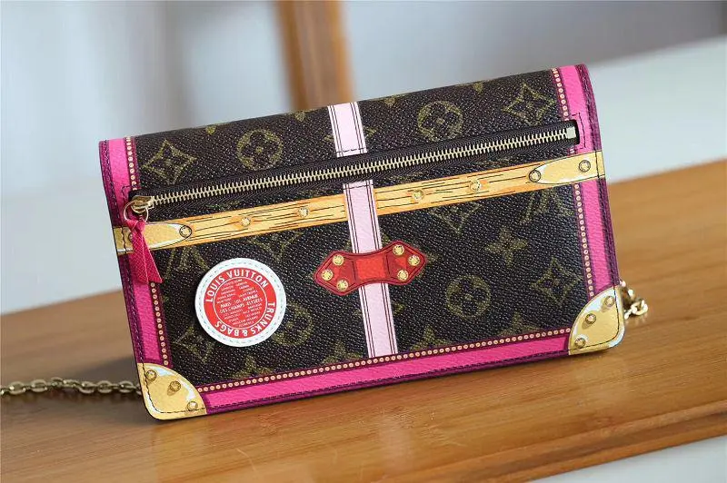 2018 premium monogram canvas pochette weekend clutch m62456 10
