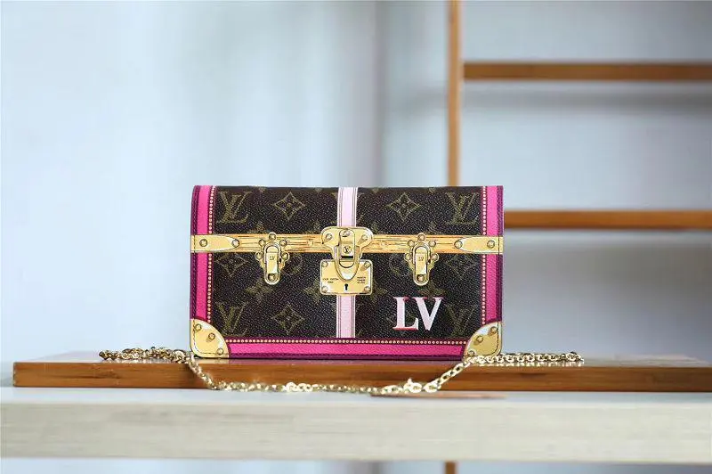 2018 premium monogram canvas pochette weekend clutch m62456 2