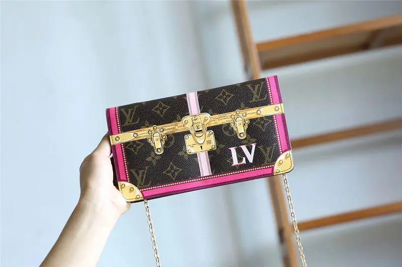 2018 premium monogram canvas pochette weekend clutch m62456 3