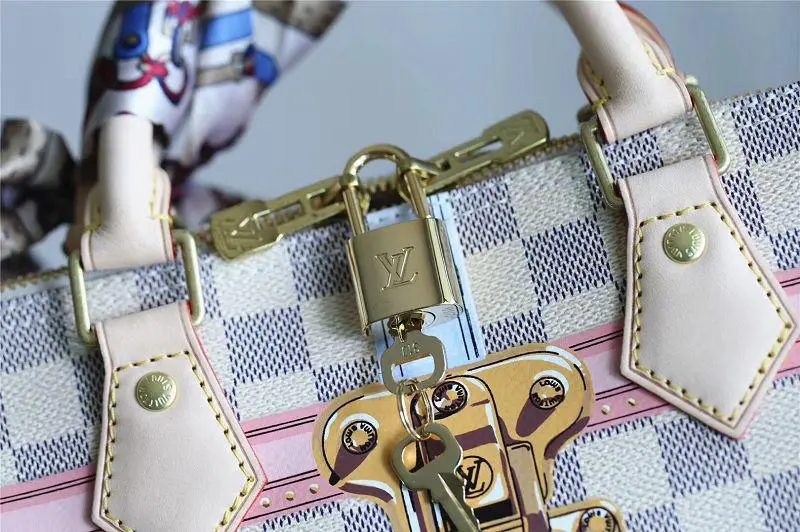 2018 premium monogram damier azur speedy 30 n41063 2