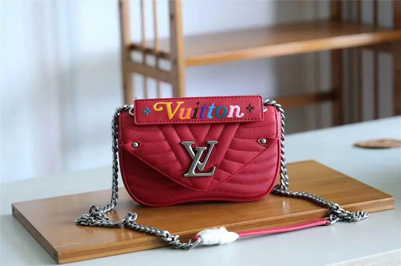 2018 premium new wave chain bag pm scarlet red ecarlate m51930 1 2018 premium new wave chain bag pm scarlet red ecarlate m51930 1