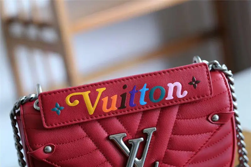 2018 premium new wave chain bag pm scarlet red ecarlate m51930 7 2018 premium new wave chain bag pm scarlet red ecarlate m51930 7