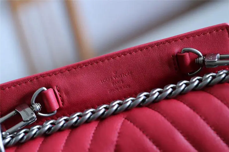 2018 premium new wave chain bag pm scarlet red ecarlate m51930 8 2018 premium new wave chain bag pm scarlet red ecarlate m51930 8