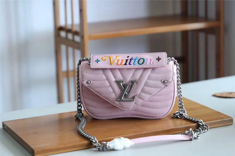 2018 premium new wave chain bag pm smoothie pink m51933 1 2018 premium new wave chain bag pm smoothie pink m51933 1