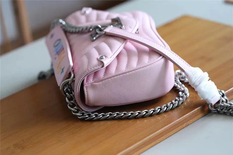 2018 premium new wave chain bag pm smoothie pink m51933 4 2018 premium new wave chain bag pm smoothie pink m51933 4
