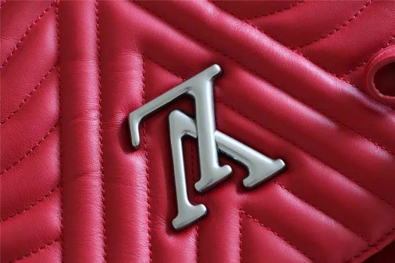2018 premium new wave chain tote scarlet red ecarlate m51497 6