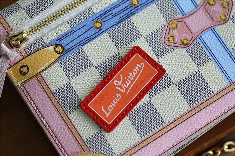 2018 premium resort damier azur pochette weekend clutch n60108 6