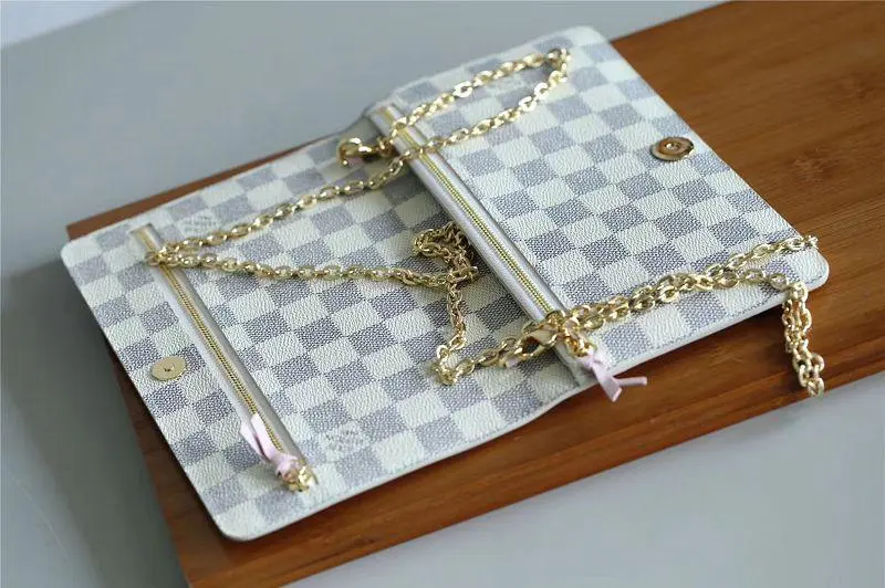 2018 premium resort damier azur pochette weekend clutch n60108 7