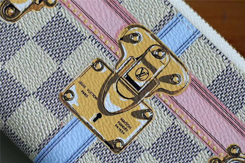 2018 premium summer damier azur clemence wallet n60109 2 2018 premium summer damier azur clemence wallet n60109 2