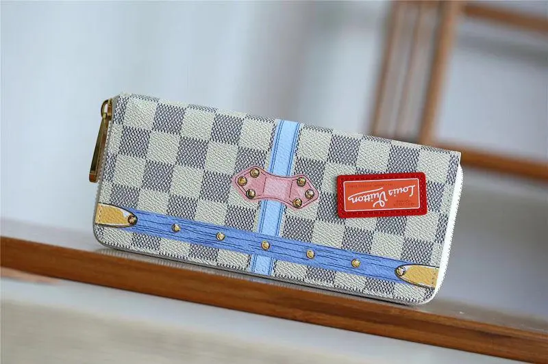 2018 premium summer damier azur clemence wallet n60109 5 2018 premium summer damier azur clemence wallet n60109 5