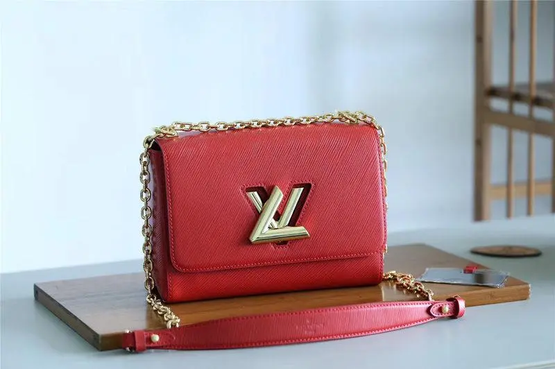 2019 epi leather twist mm red hl m50275 2