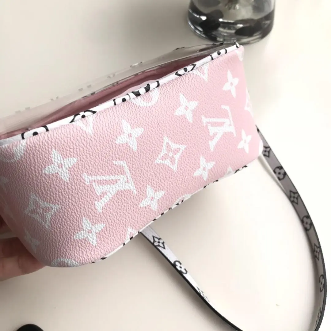2019 giant mini monogram canvas beach pouch red m67601 8