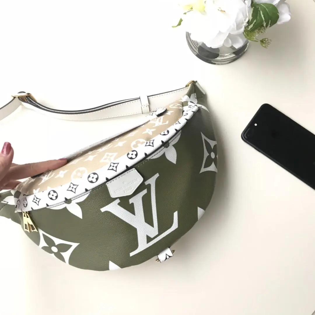 2019 giant mini monogram canvas bumbag kaki m44611 3
