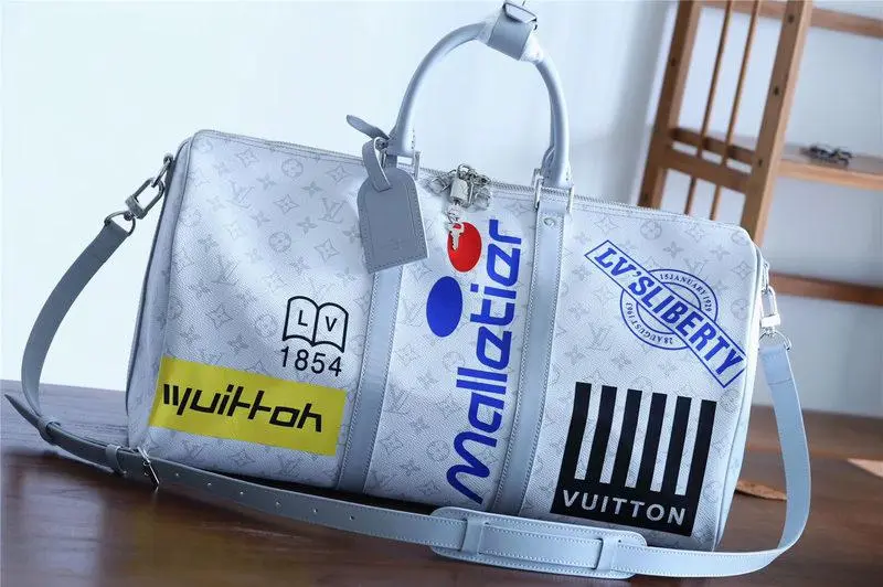 2019 historic monogram canvas keepall bandouliere 50 white m44643 4