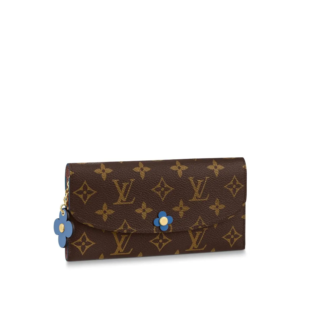 2019 monogram canvas emilie wallet bleu jean m63895 1