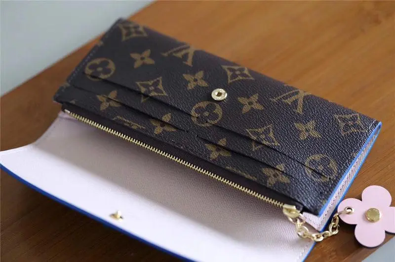 2019 monogram canvas emilie wallet bleu jean m63895 7
