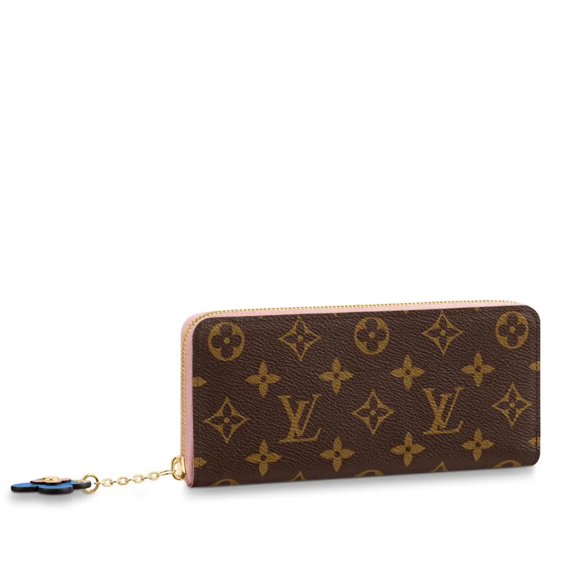 2019 monogram canvas emilie wallet rose ballerin m63896 1