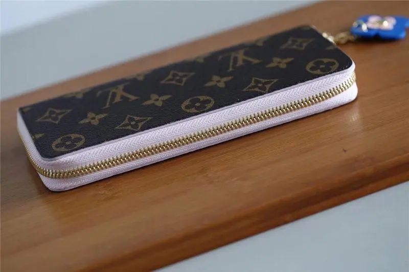 2019 monogram canvas emilie wallet rose ballerin m63896 5