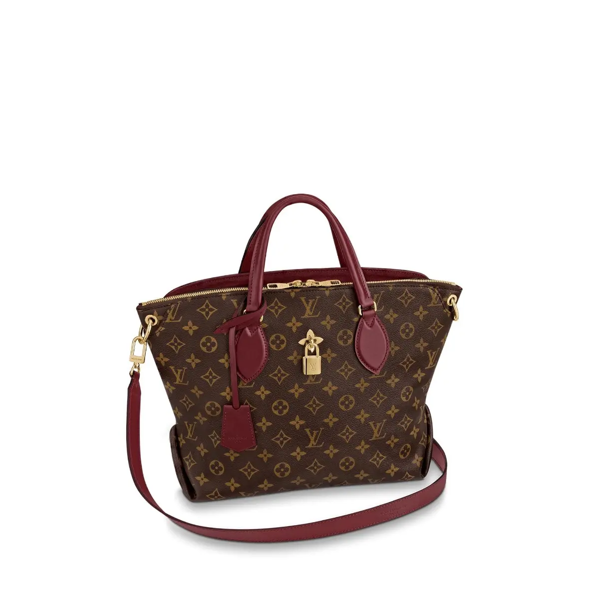 2019 monogram canvas flower zipped tote mm m44348 1 2019 monogram canvas flower zipped tote mm m44348 1