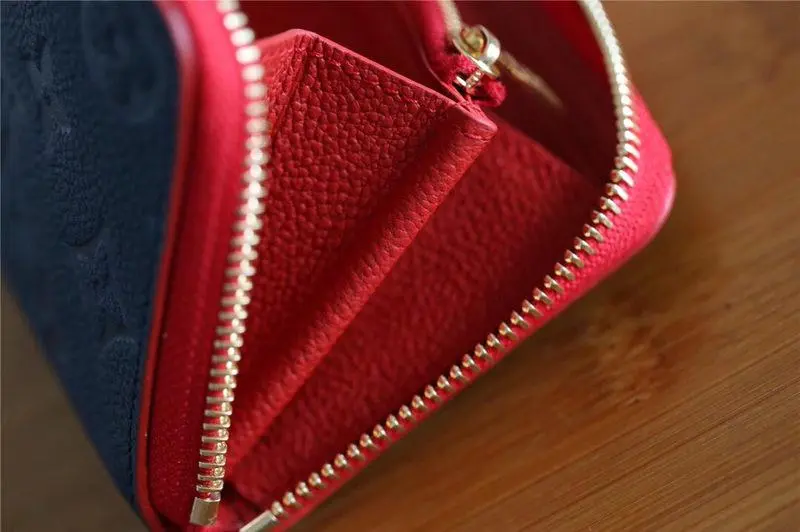 2019 monogram empreinte clemence wallet marine rouge m63920 2