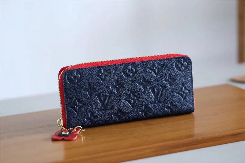 2019 monogram empreinte clemence wallet marine rouge m63920 4