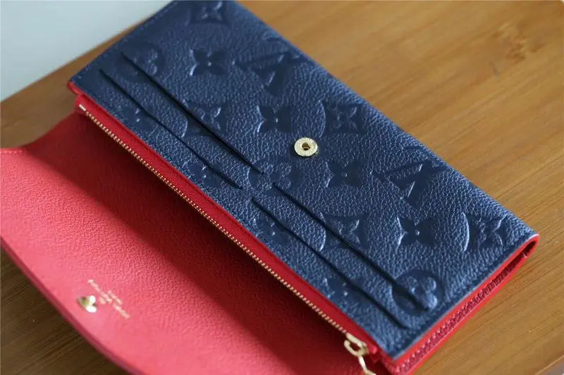 2019 monogram empreinte emilie wallet marine rouge m63918 8